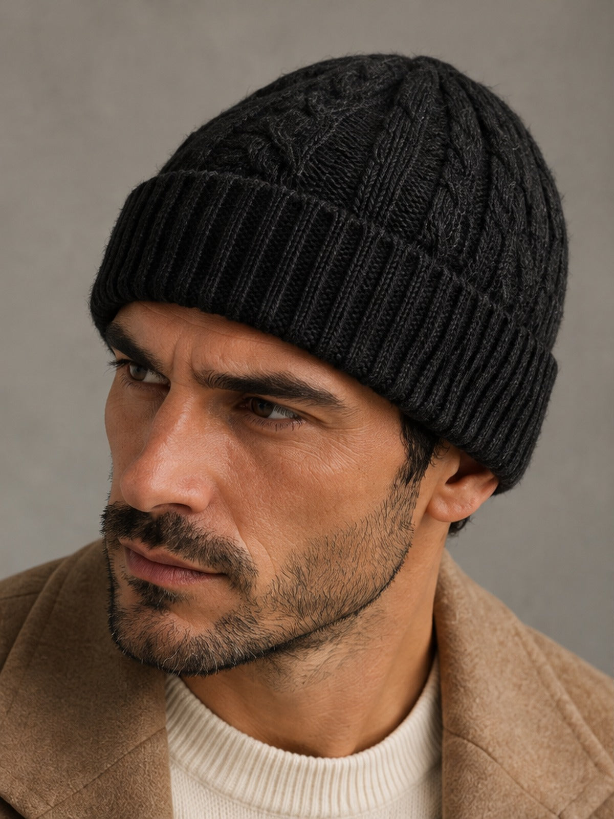 Gorro Trenzado - Negro