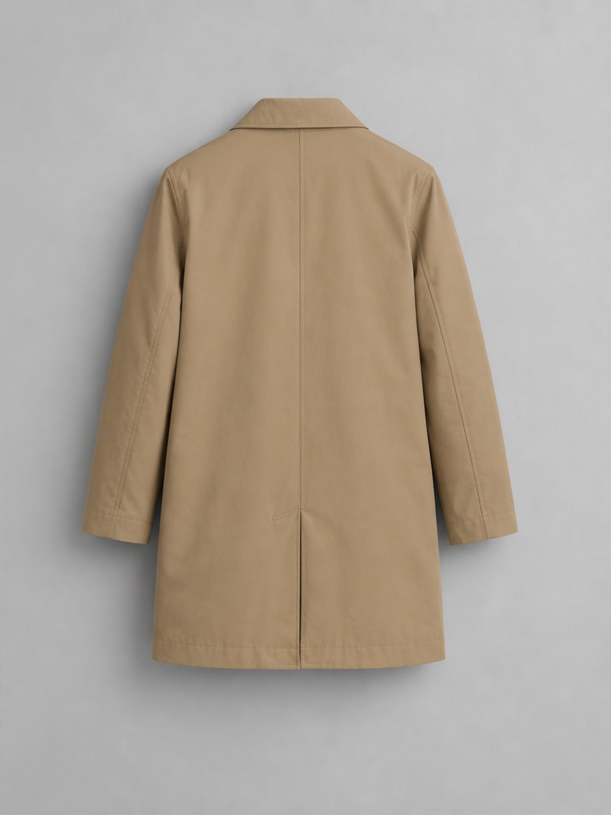 Gabardina Impermeable de Largo Medio - Caqui