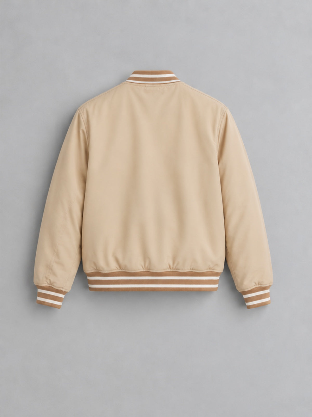 Bomber Elegante Estilo Moto - Beige
