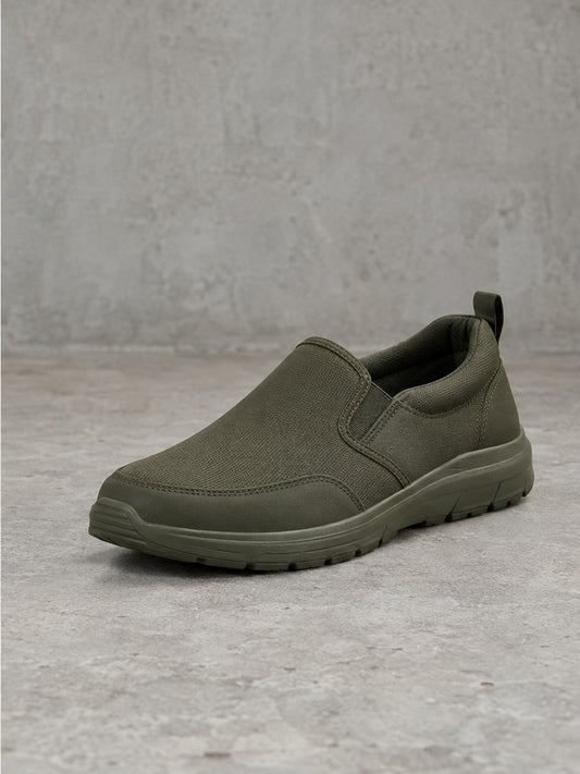 Zapatilla Slip-in Impermeable - Verde Militar