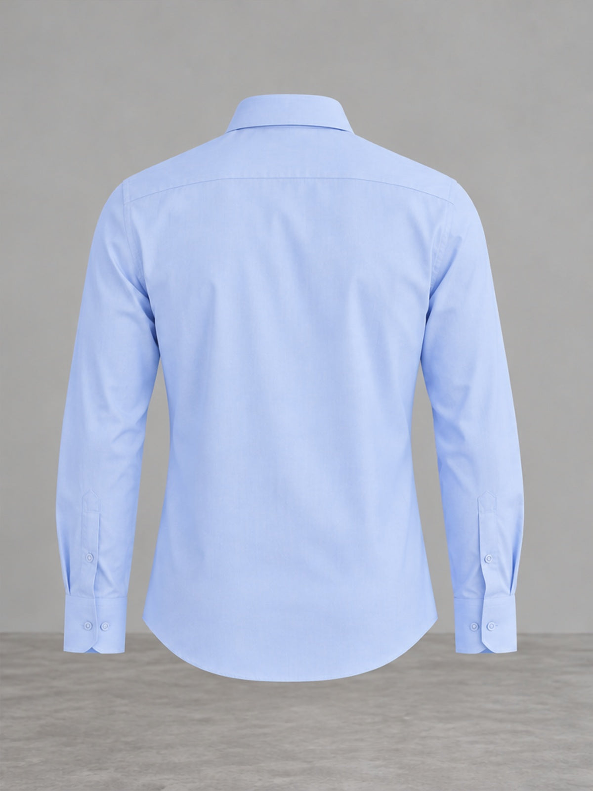 Camisa Sin Plancha Elástica - Azul Claro