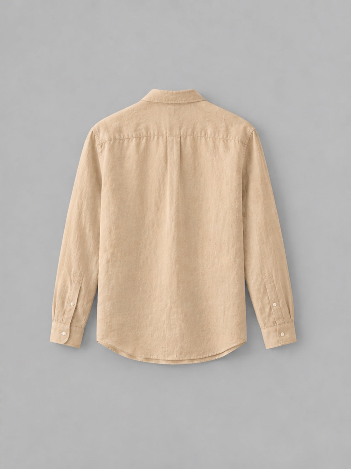 Camisa de Manga Larga con Cuello Clásico - Arena