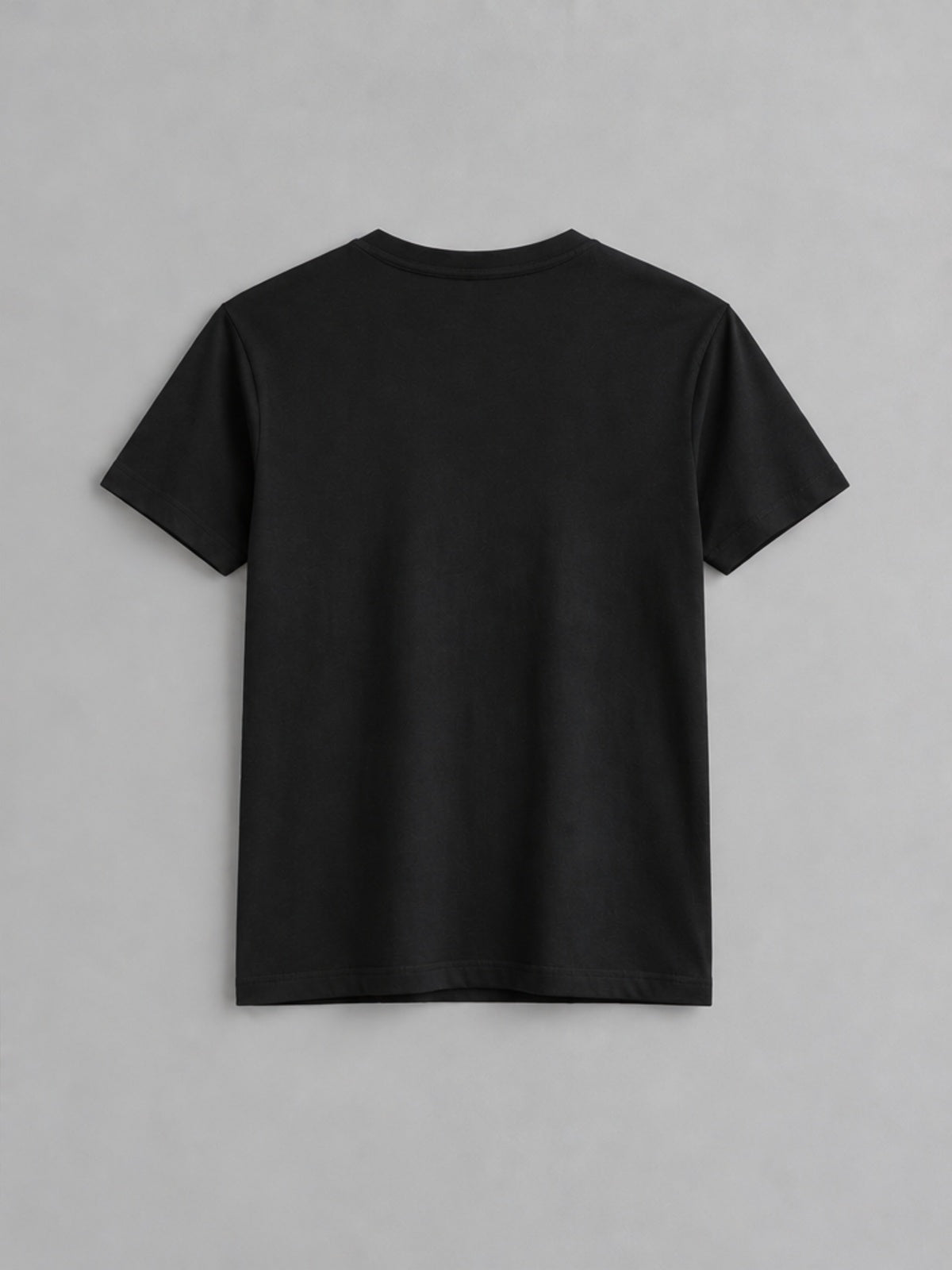 Camiseta Slim Cuello en V - Negro