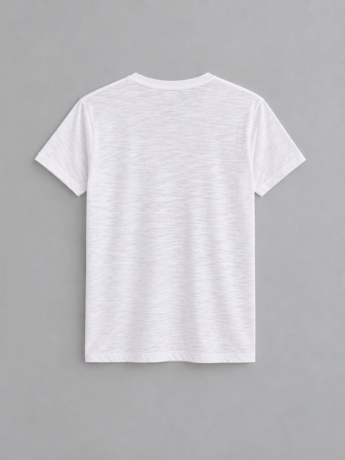 Camiseta Flameada Cuello en V - Blanco