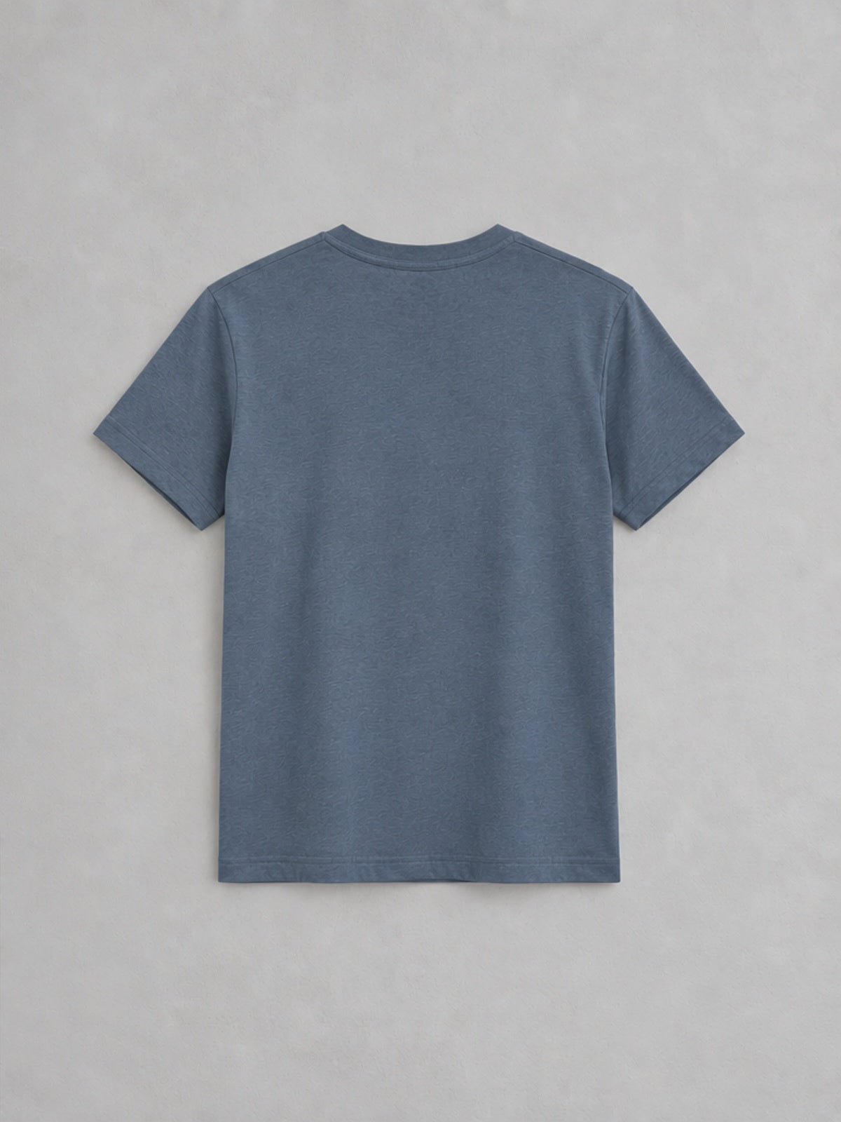 Camiseta Básica Cuello Redondo - Azul Pizarra
