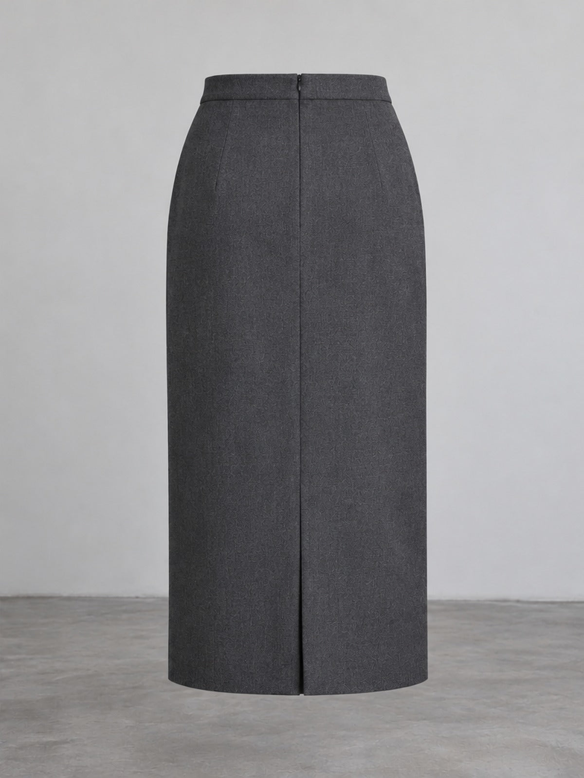 Falda Midi - Gris Marengo