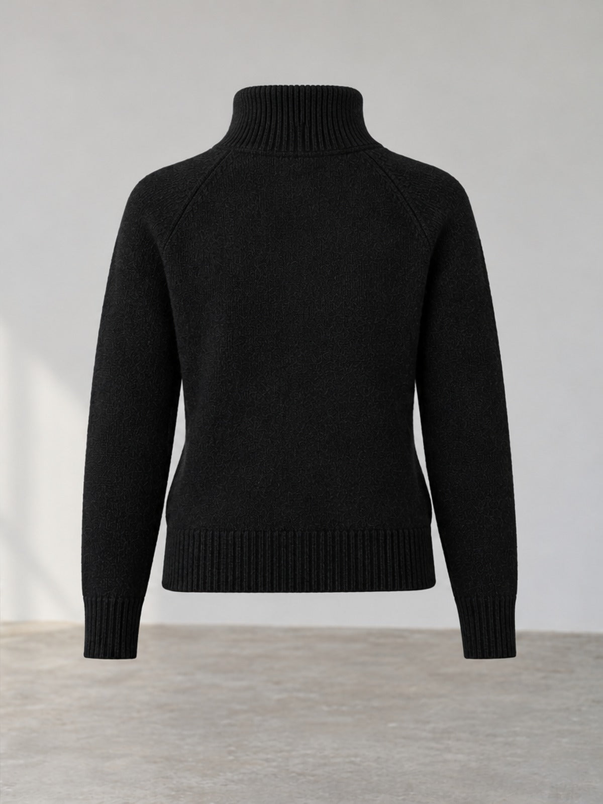 Cárdigan Cuello Alto Esencial - Negro