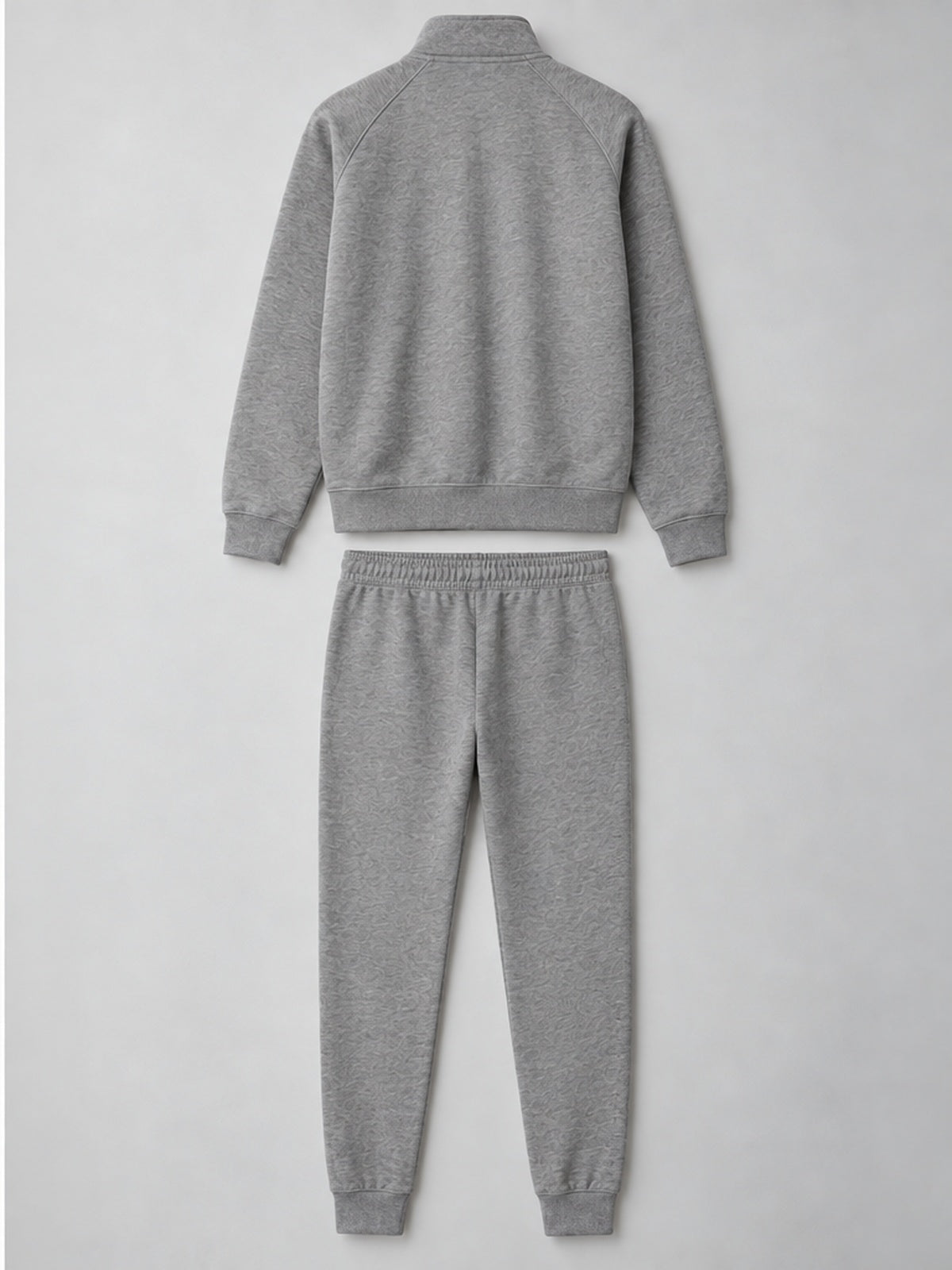 Conjunto Chaqueta Sudadera y Jogger - Gris Jaspeado