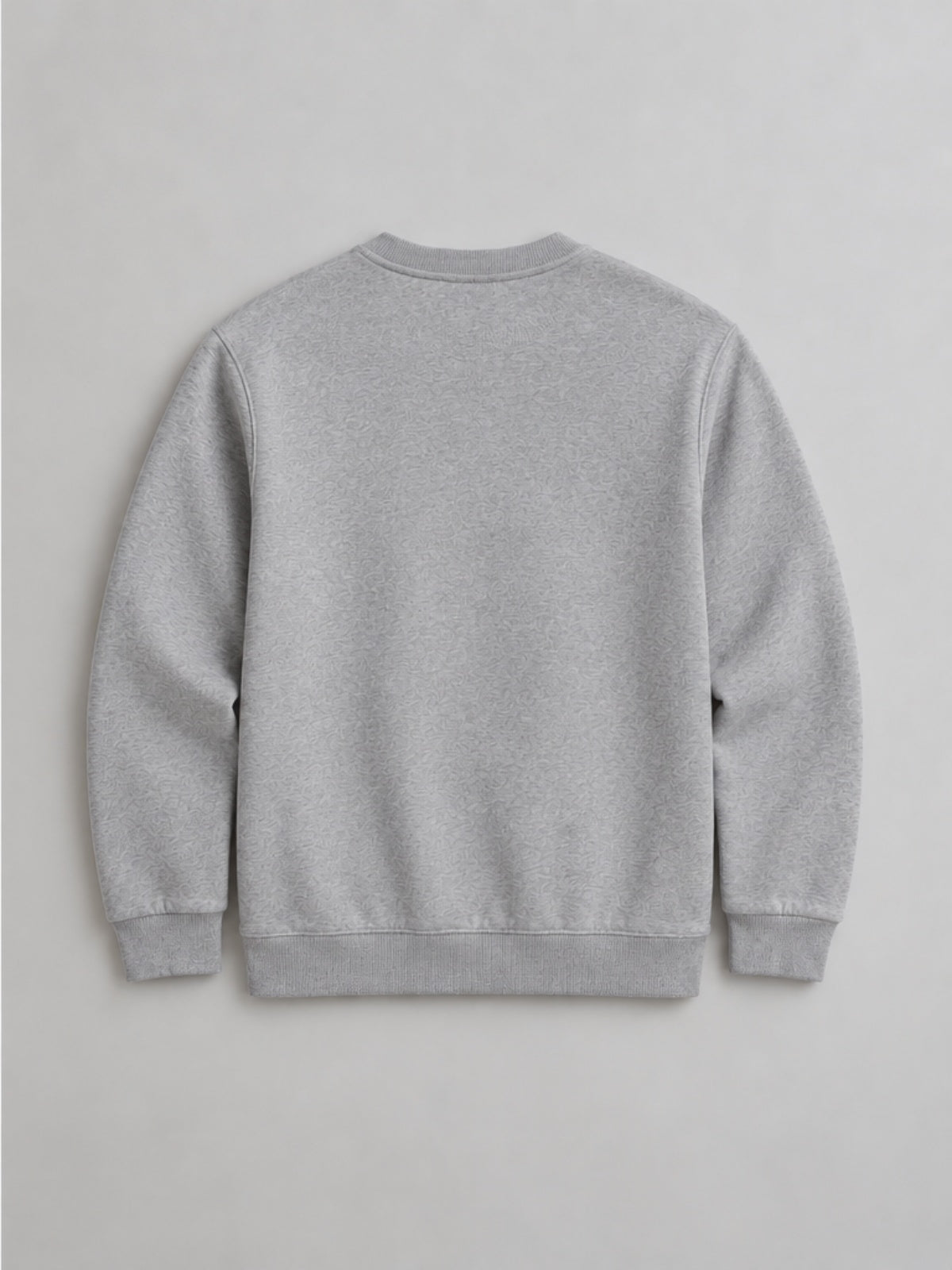Sudadera Cuello Redondo - Gris Jaspeado