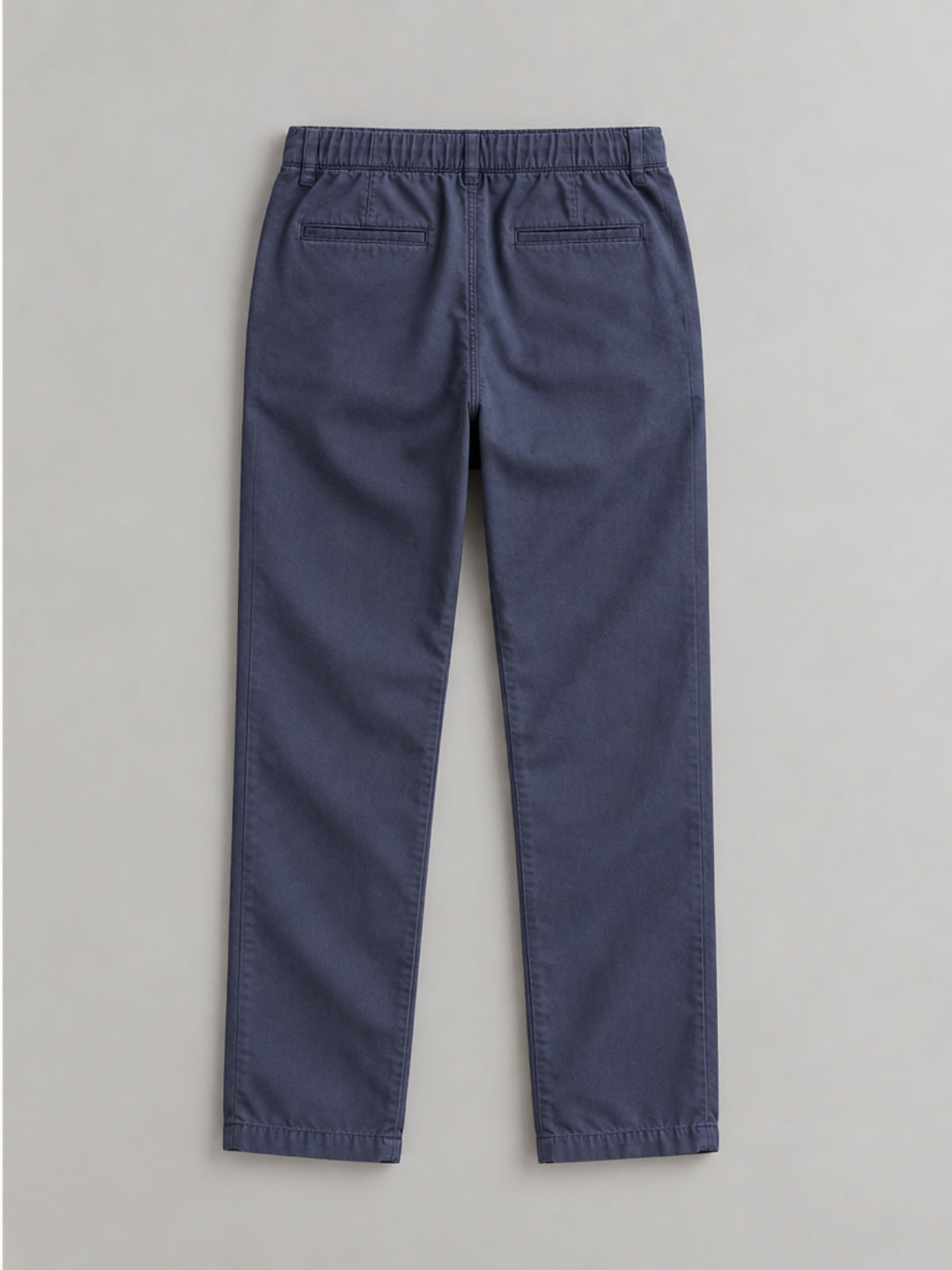 Pantalón Chino con Cintura Elástica - Azul Pizarra