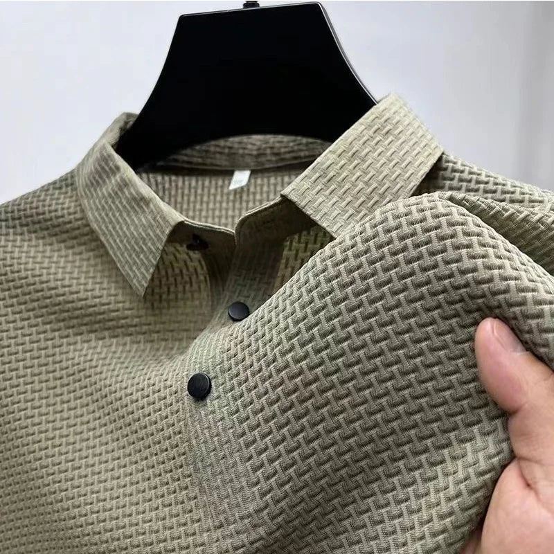 Polo de Punto Texturizado - Caqui