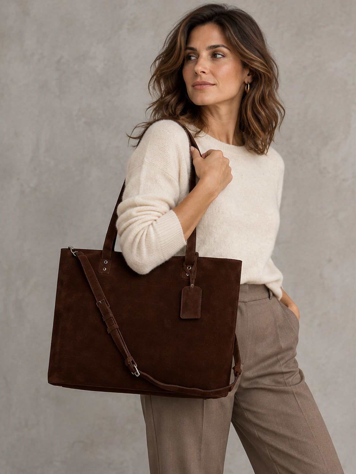 Bolso Tote Versátil - Chocolate