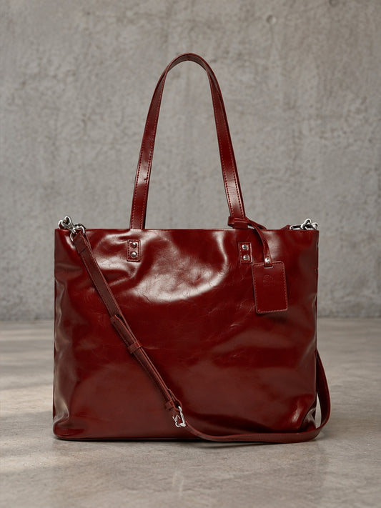 Bolso Tote Versátil Brillo - Burdeos