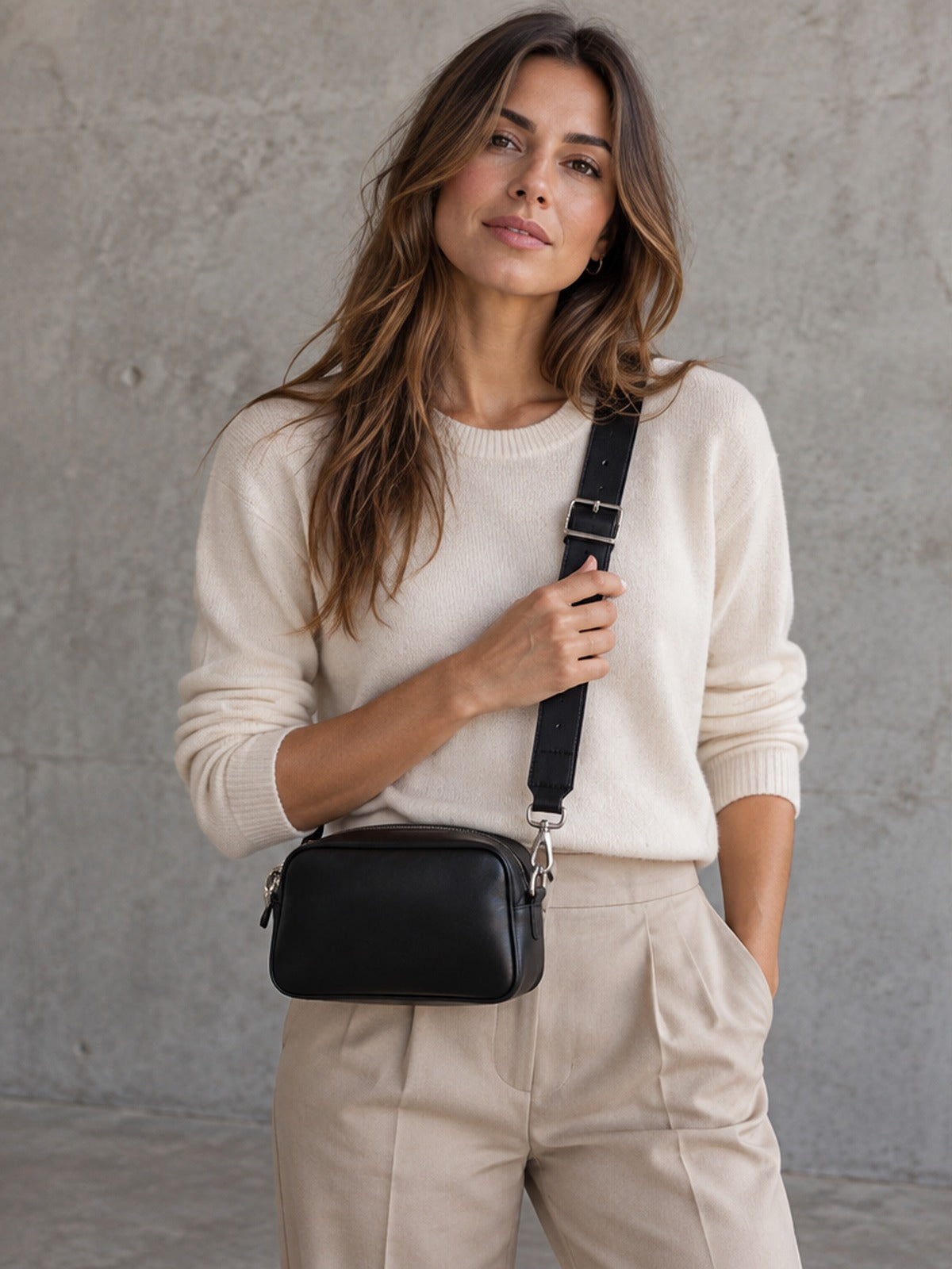 Bolso Bandolera Elegante - Negro
