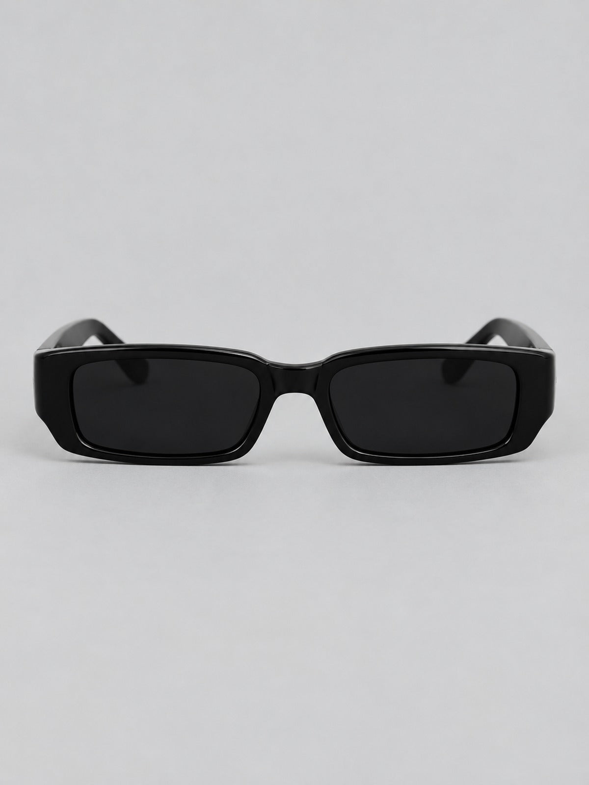 Gafas de Sol Rectangulares Estrechas - Negro