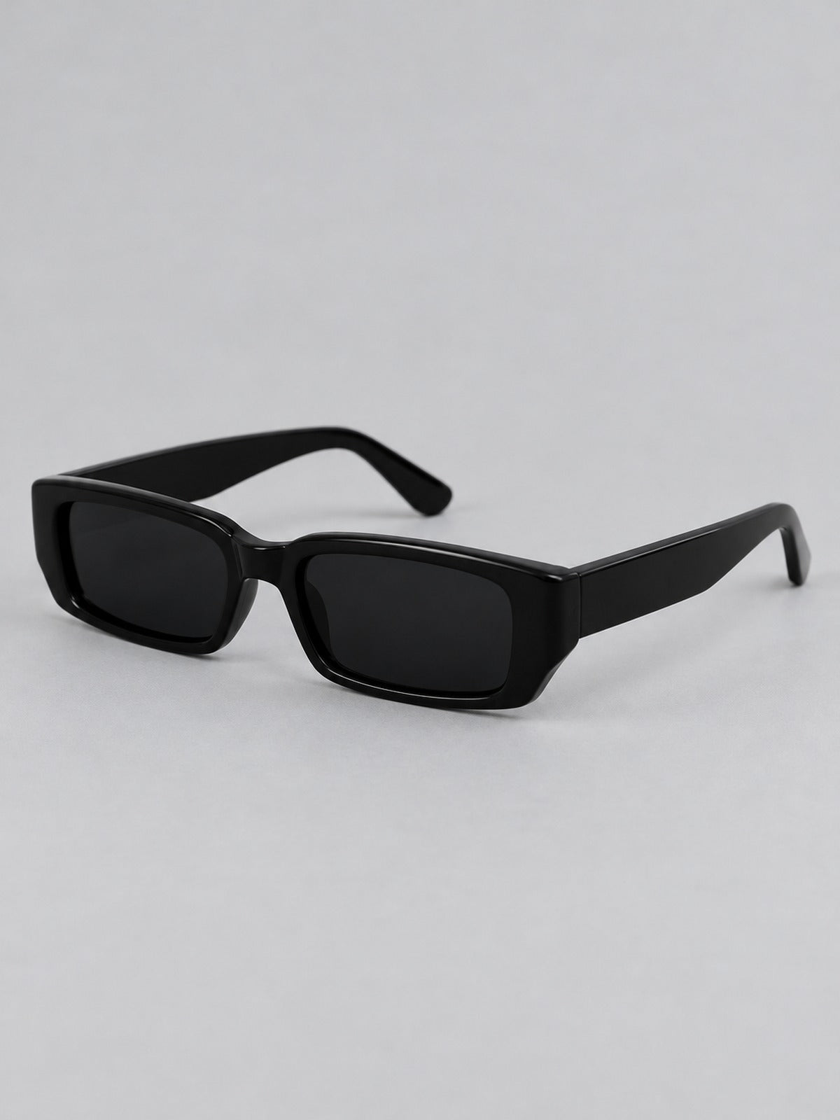 Gafas de Sol Rectangulares Estrechas - Negro
