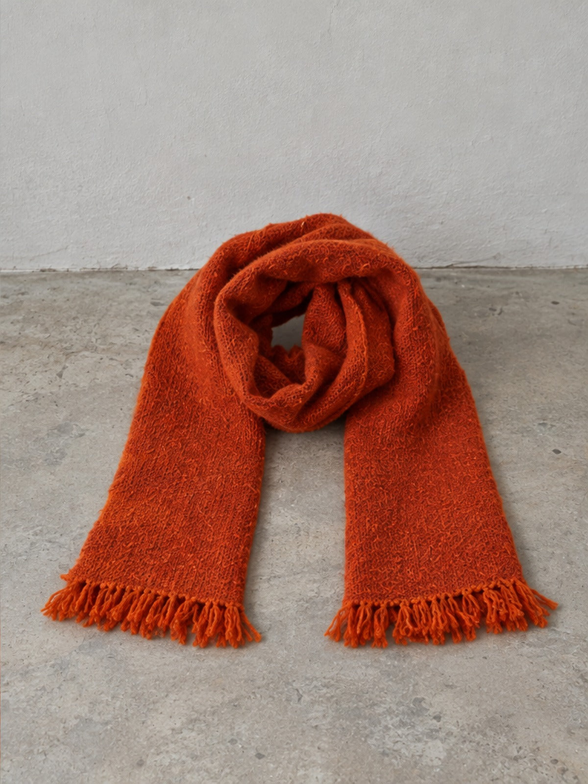 Bufanda Elegante con Flecos - Naranja