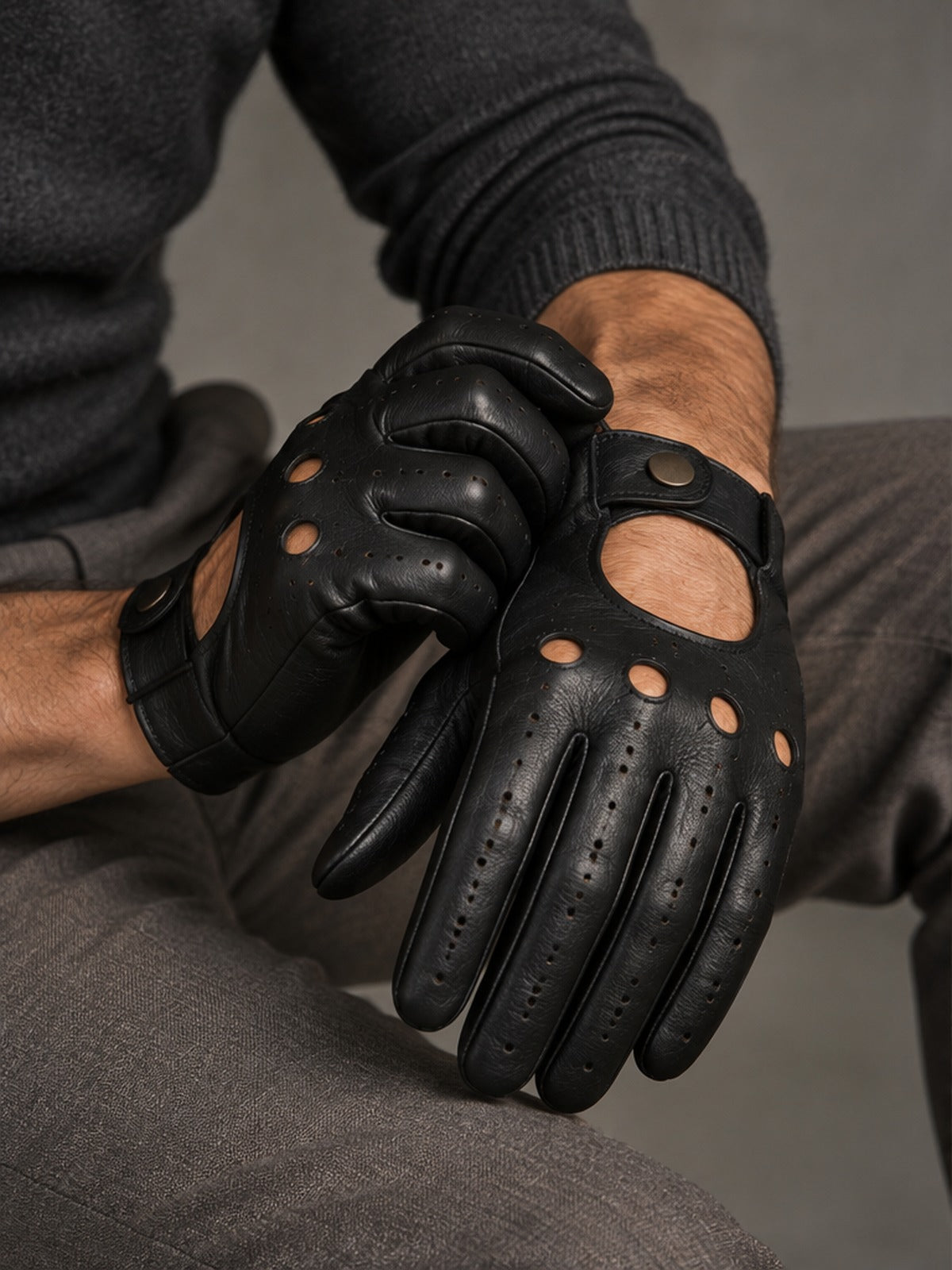 Guantes de Conducción Elegante - Negro