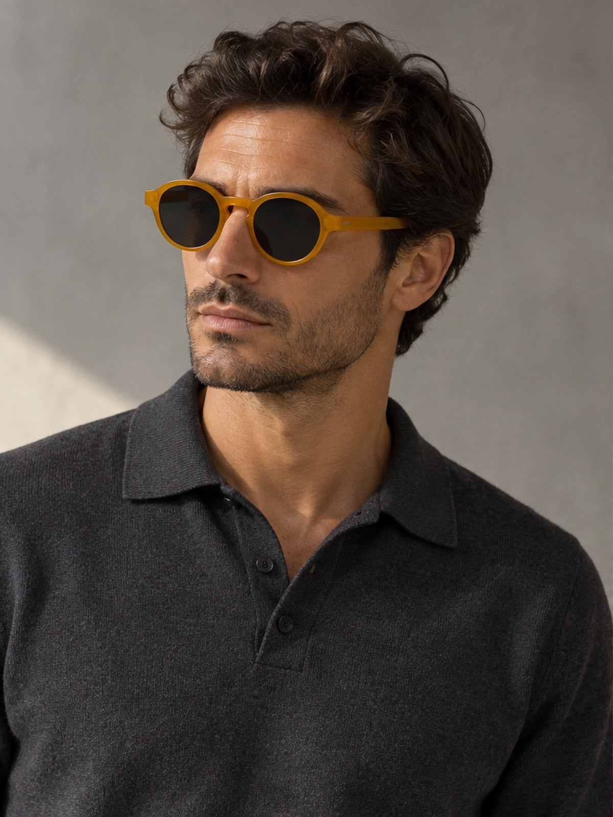 Gafas de Sol Redondas - Ámbar