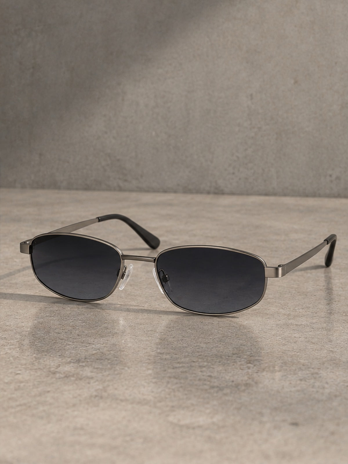 Gafas de Sol Ovaladas Metal - Gunmetal
