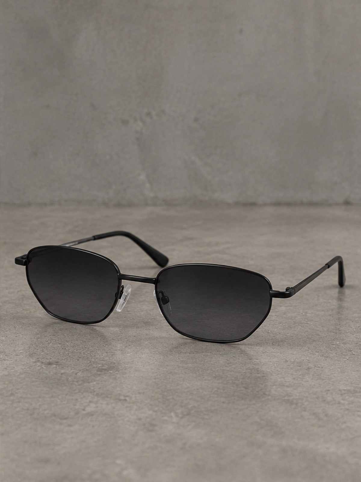 Gafas de Sol Geométricas Metal - Negro
