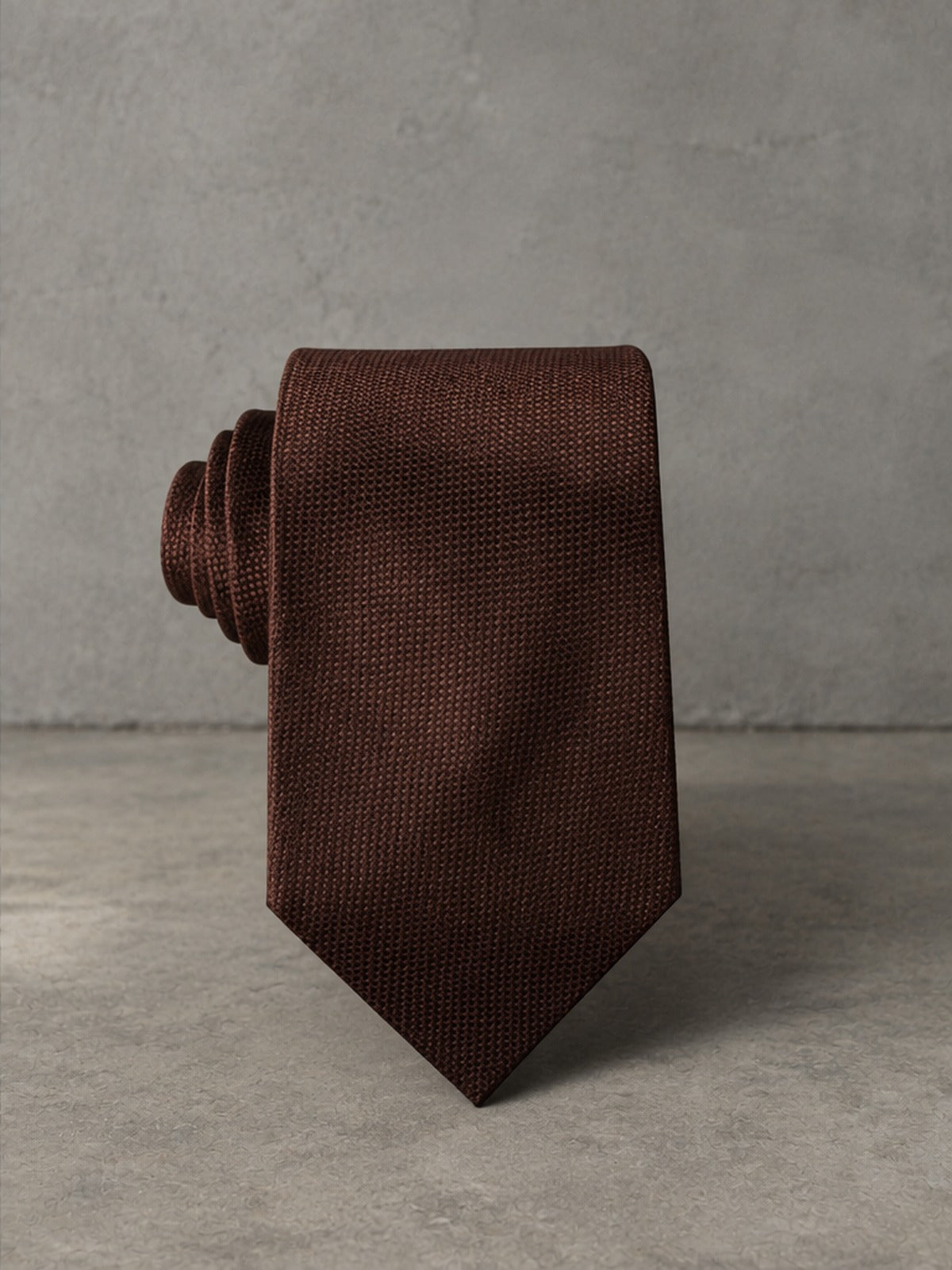 Corbata Esencial Textura - Chocolate
