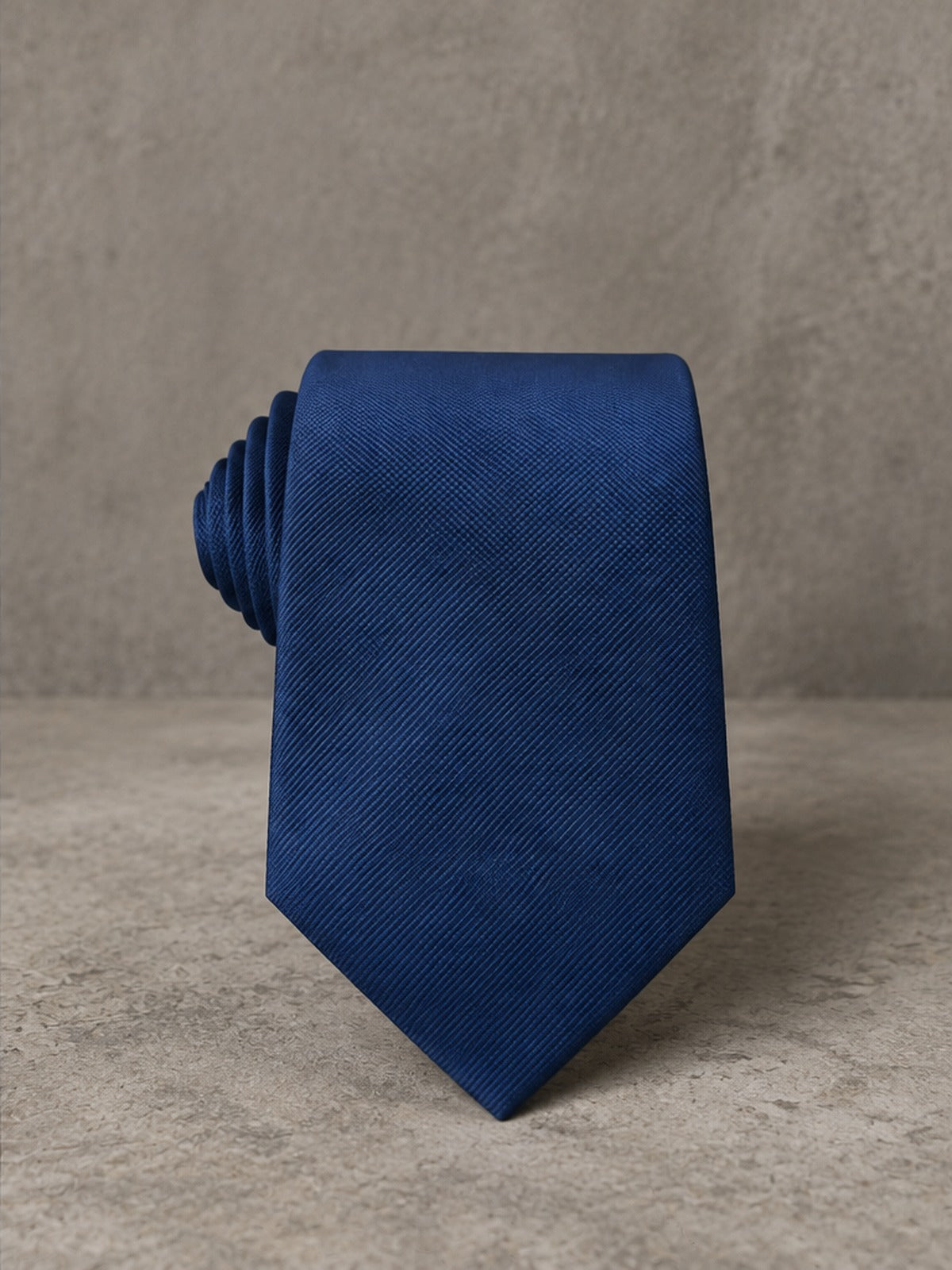 Corbata de Sarga Clásica - Azul Marino