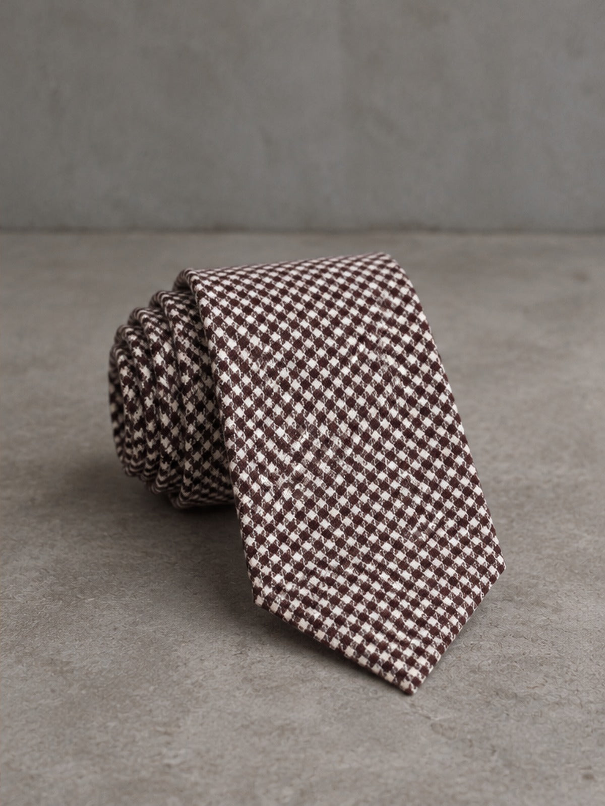 Corbata Pata de Gallo - Marrón