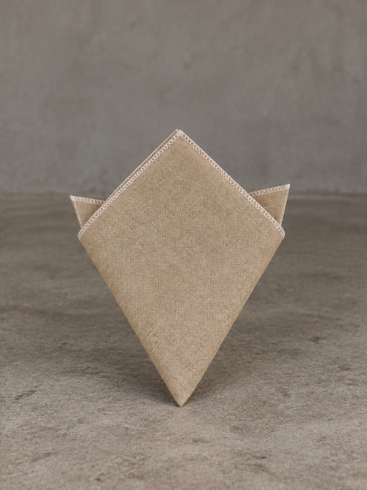 Pañuelo de Bolsillo Elegante - Caqui