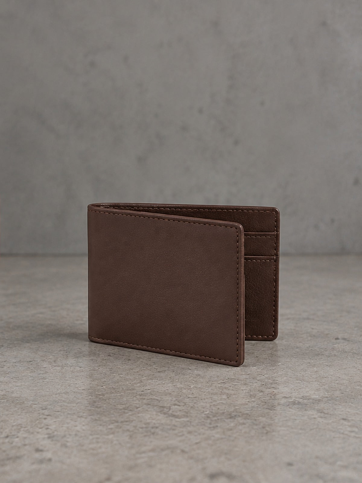 Cartera plegable - Marrón oscuro