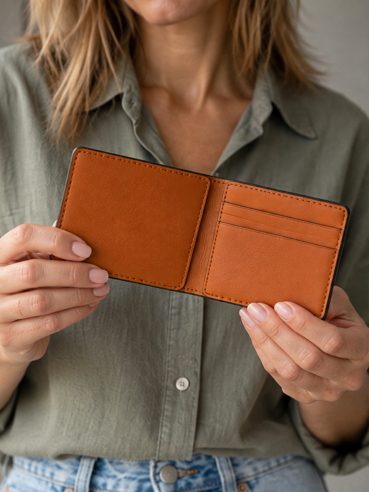Cartera plegable - Caramelo