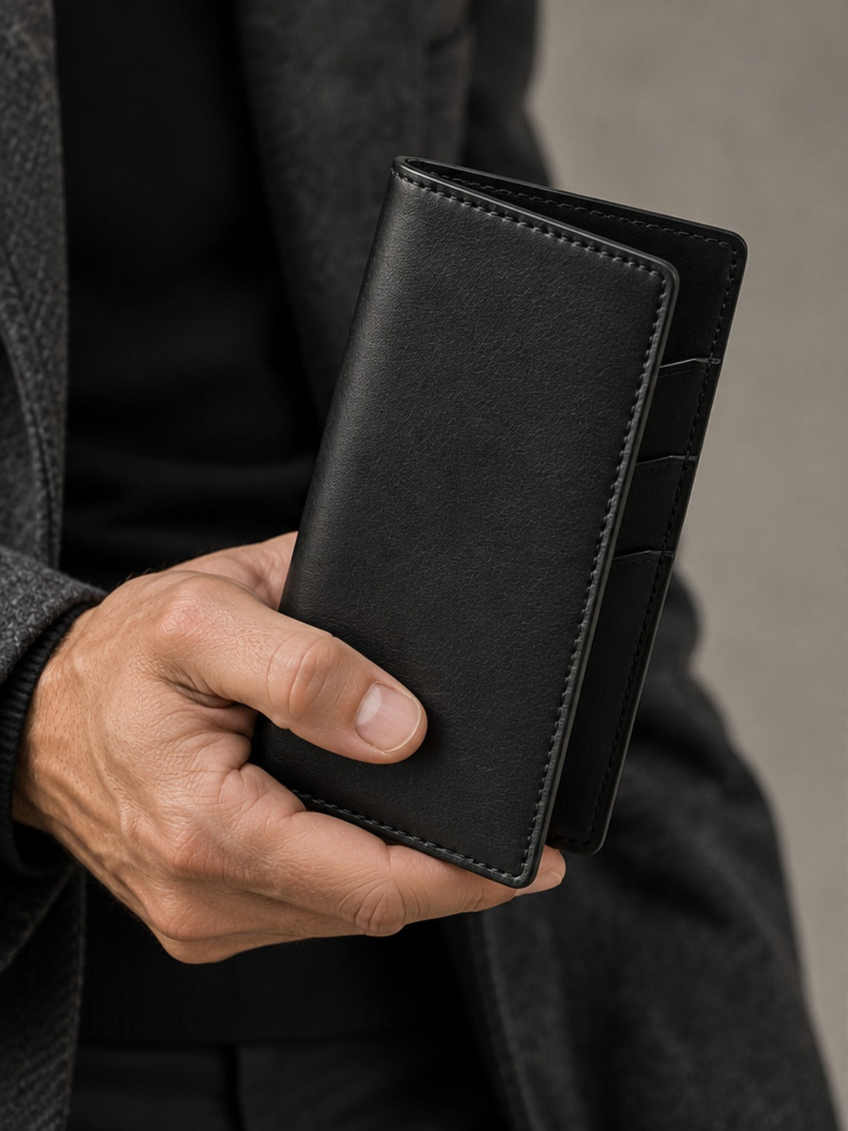 Cartera larga - Negro