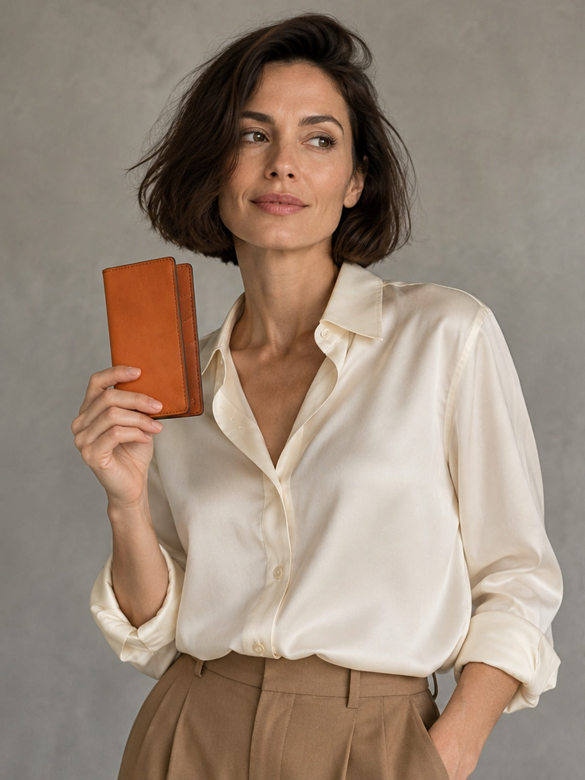 Cartera larga - Marrón Claro