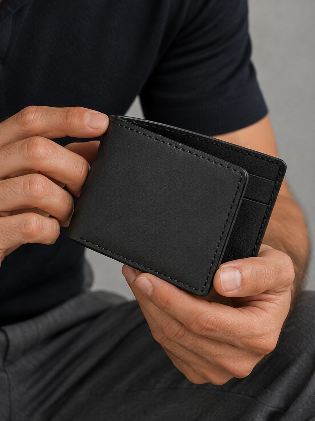 Cartera plegable - Negro