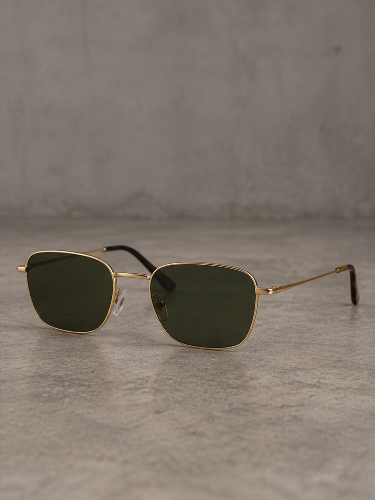Gafas de Sol Rectangulares Metal - Dorado