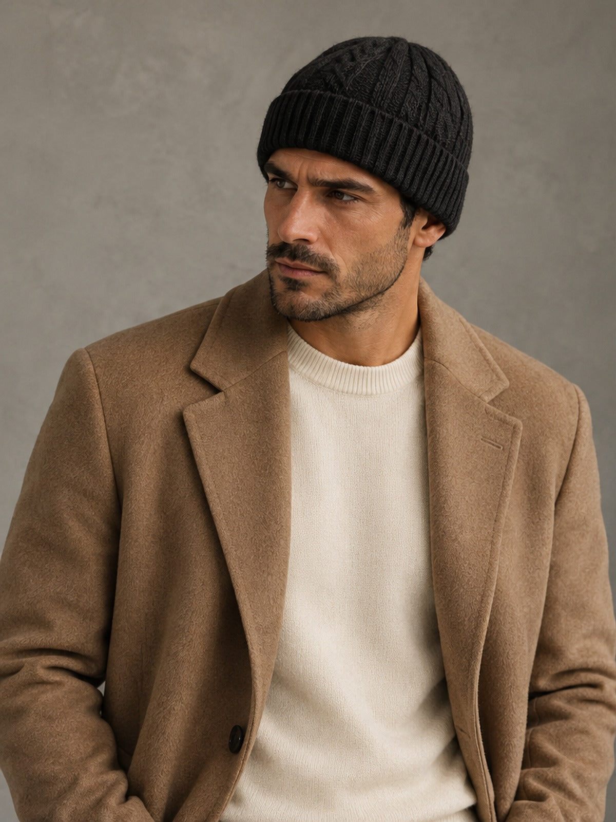 Gorro Trenzado - Negro