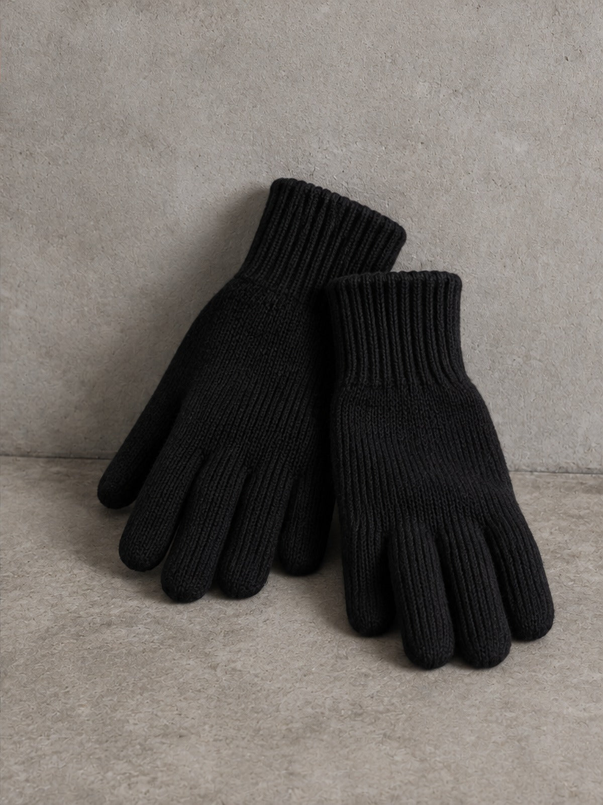 Guantes de Punto - Negro