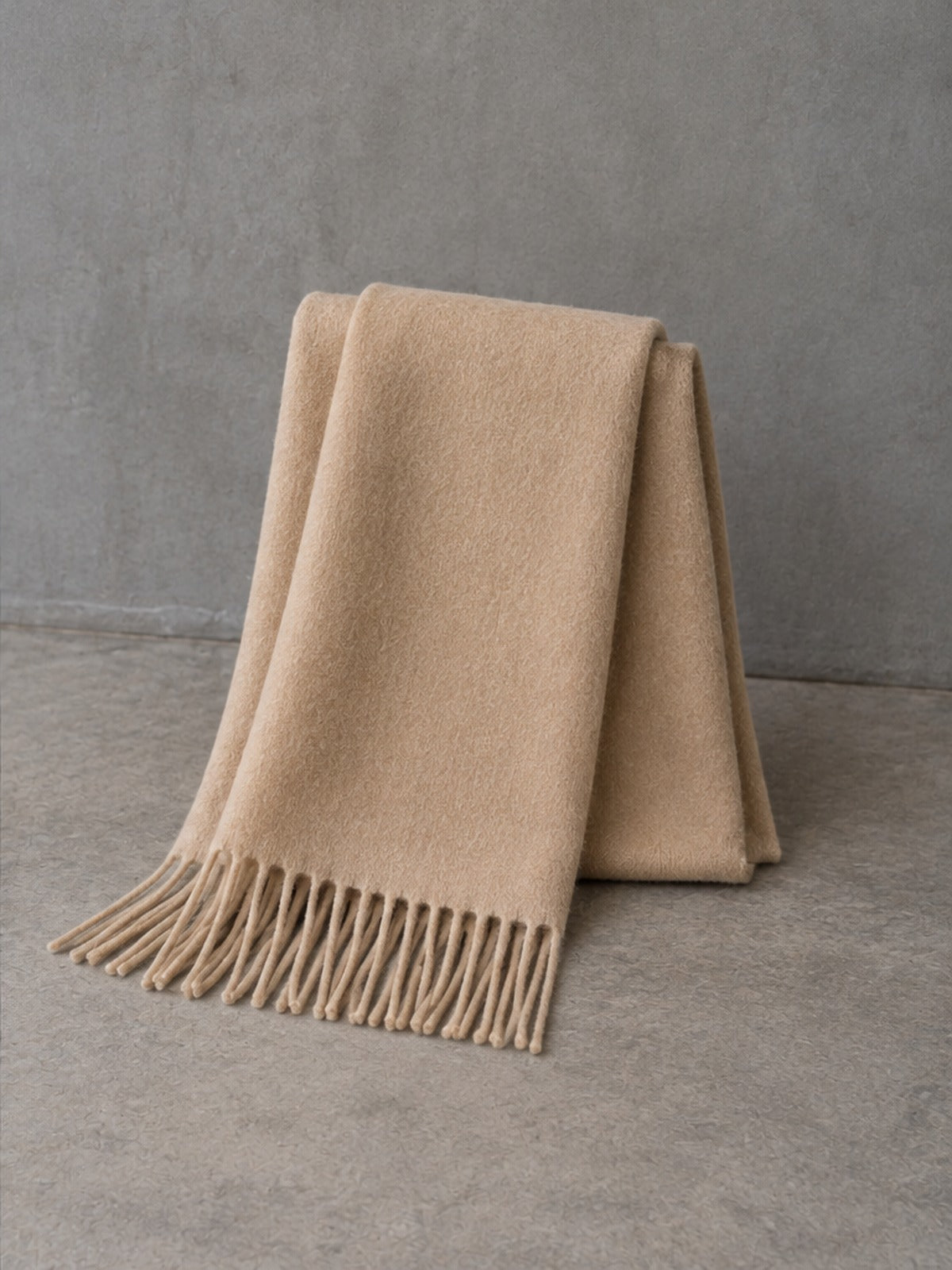 Bufanda Versátil con Flecos - Beige