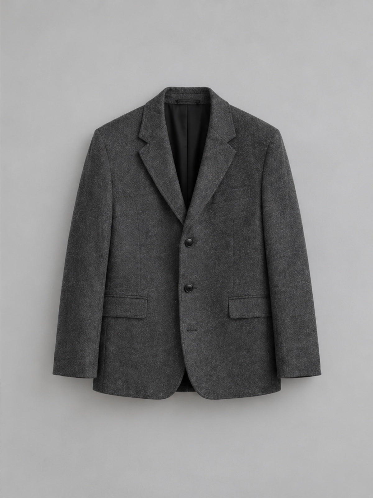 Chaqueta Esencial con Botonadura Sencilla - Gris Oscuro