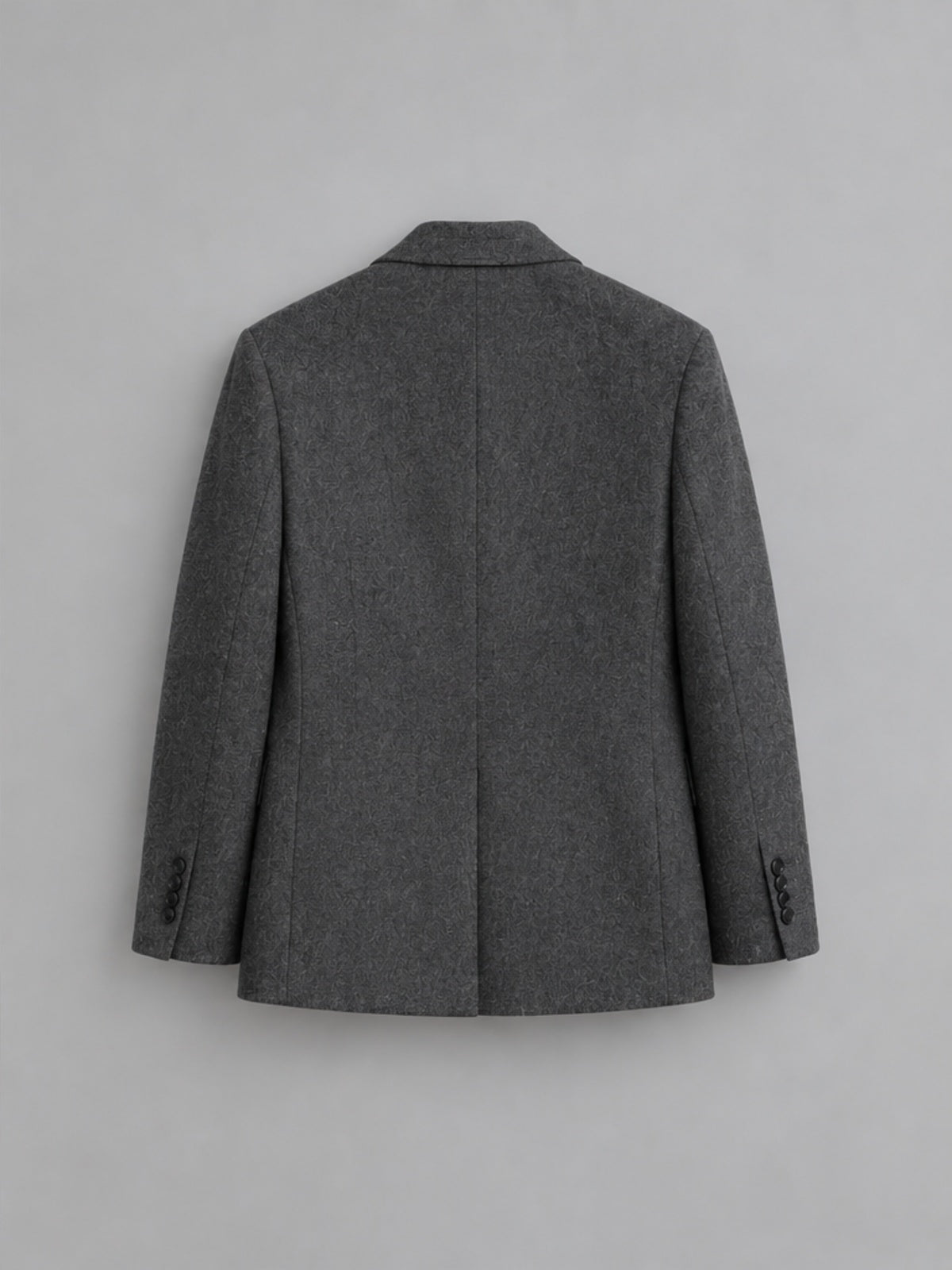 Chaqueta Esencial con Botonadura Sencilla - Gris Oscuro