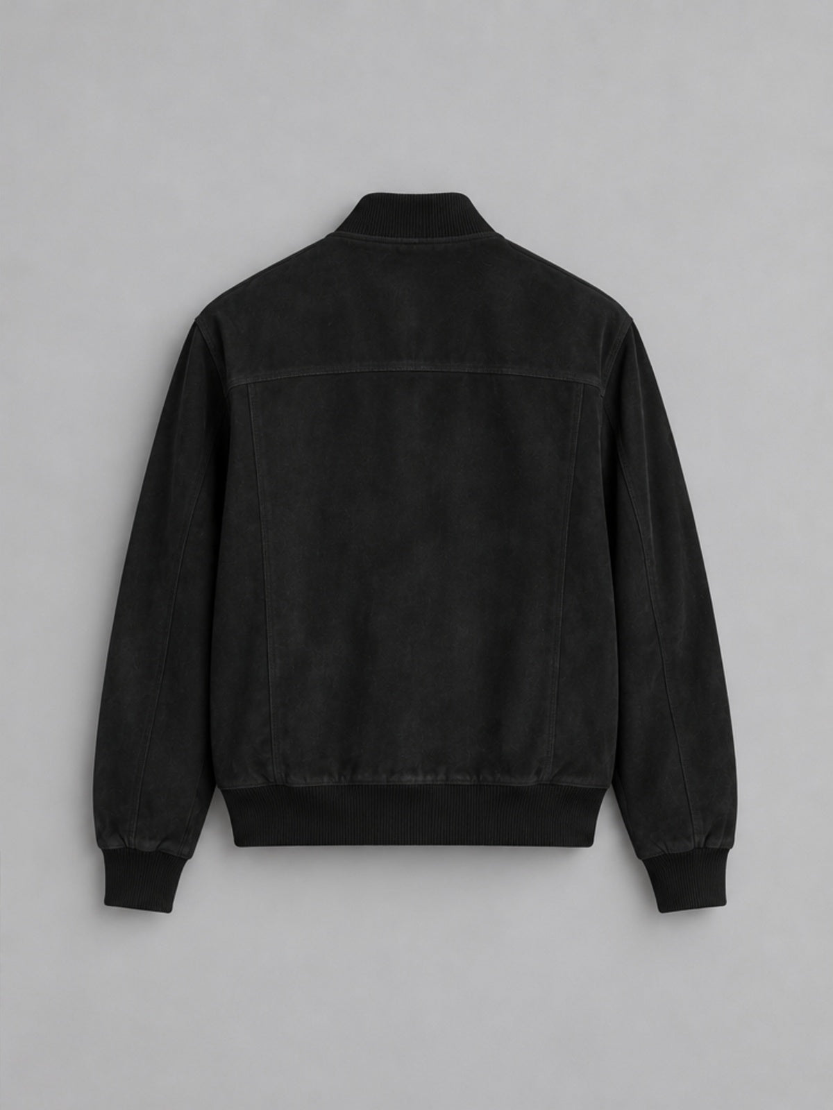 Bomber Elegante con Cuello Alto - Negro