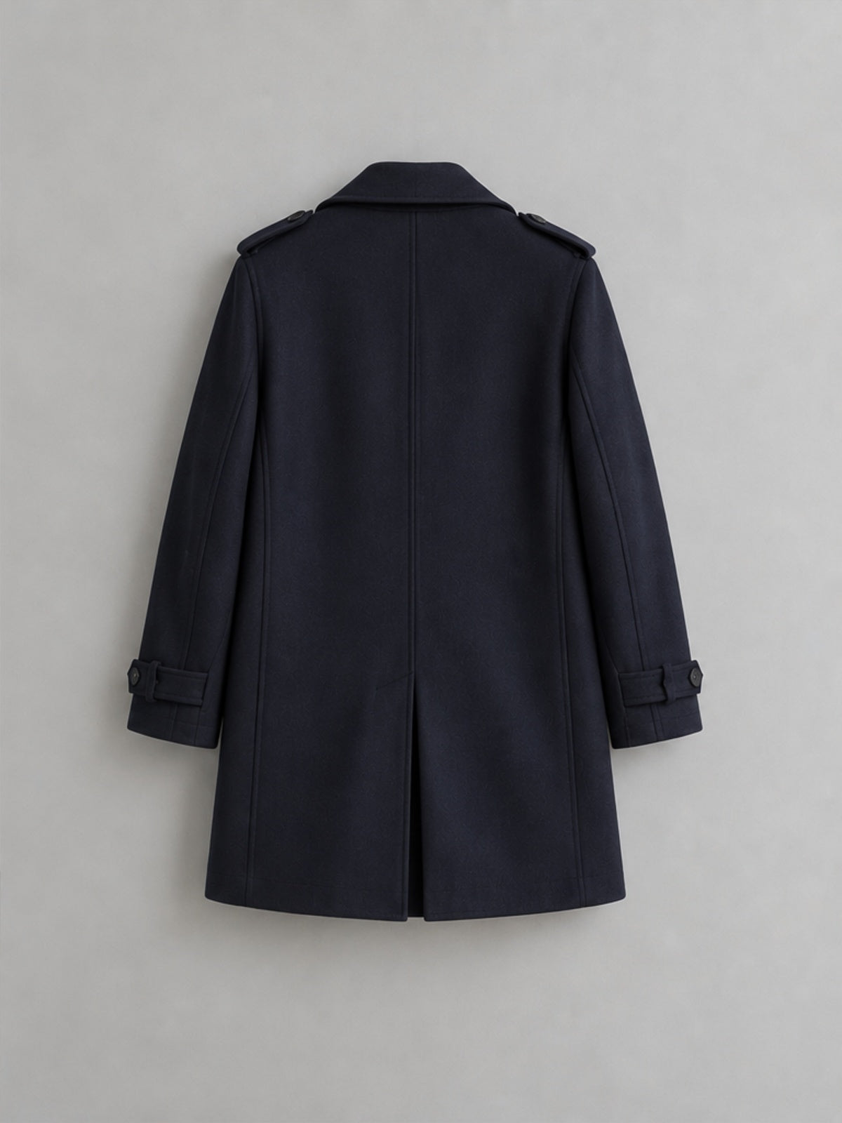 Gabardina Cruzada con Forro Desmontable - Azul Marino