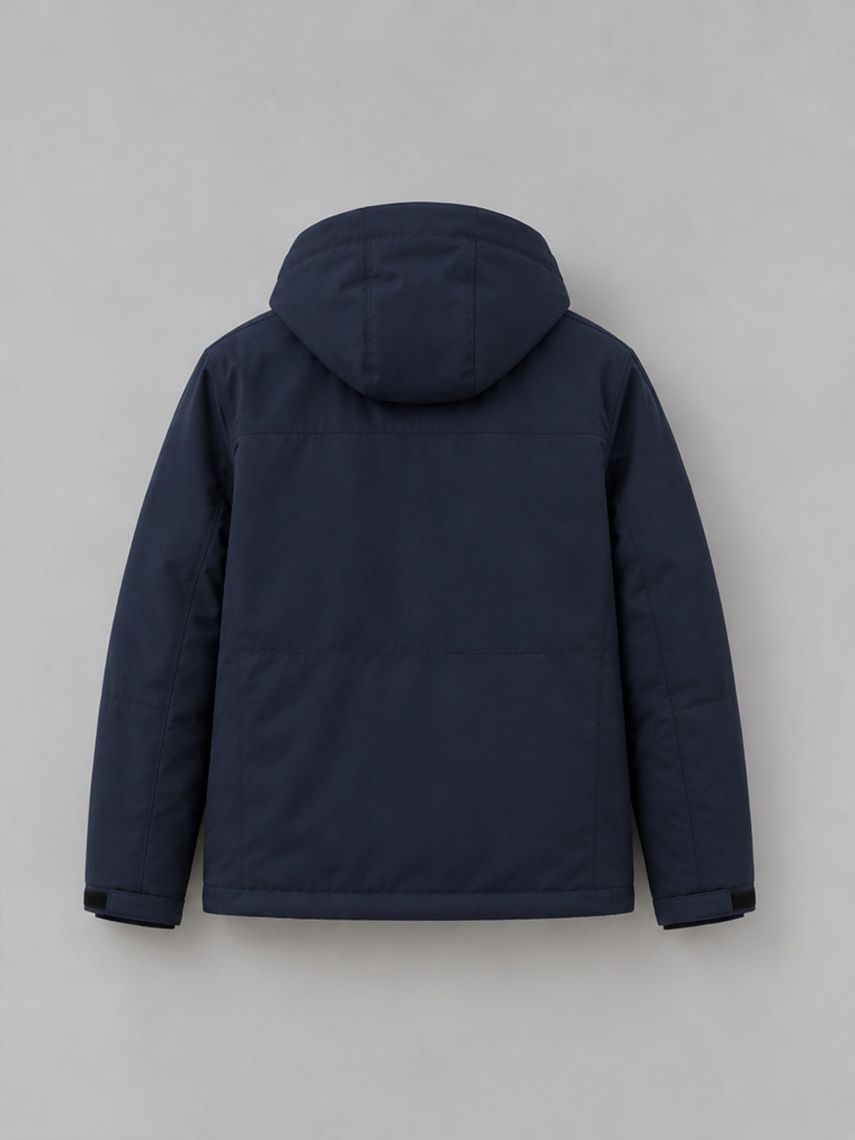 Parka con Capucha y Interior Abrigado - Azul Marino