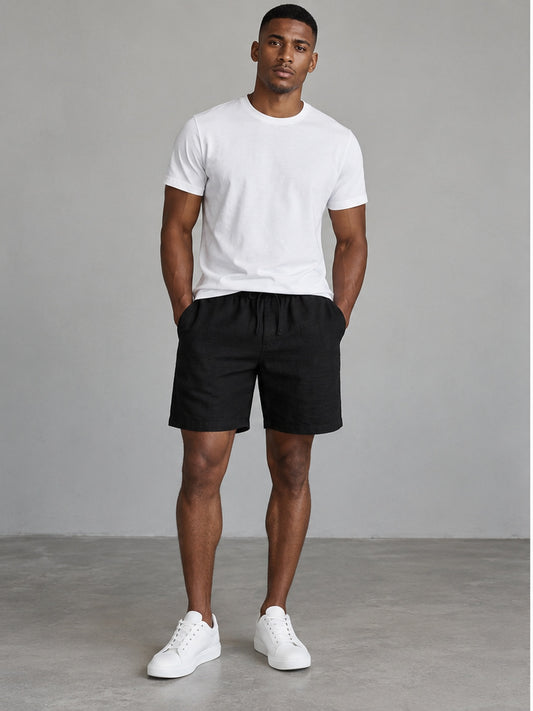 Bermuda Corta Elegante - Negro