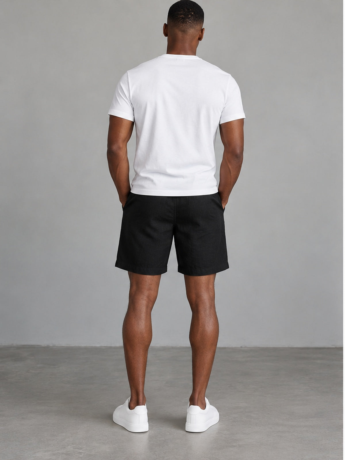 Bermuda Corta Elegante - Negro