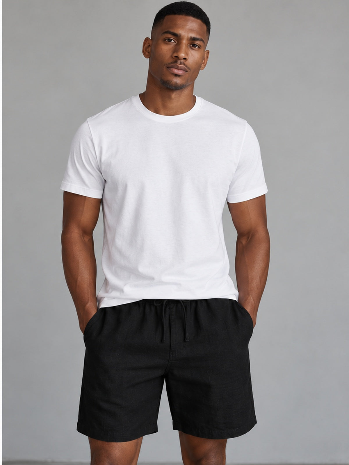 Bermuda Corta Elegante - Negro