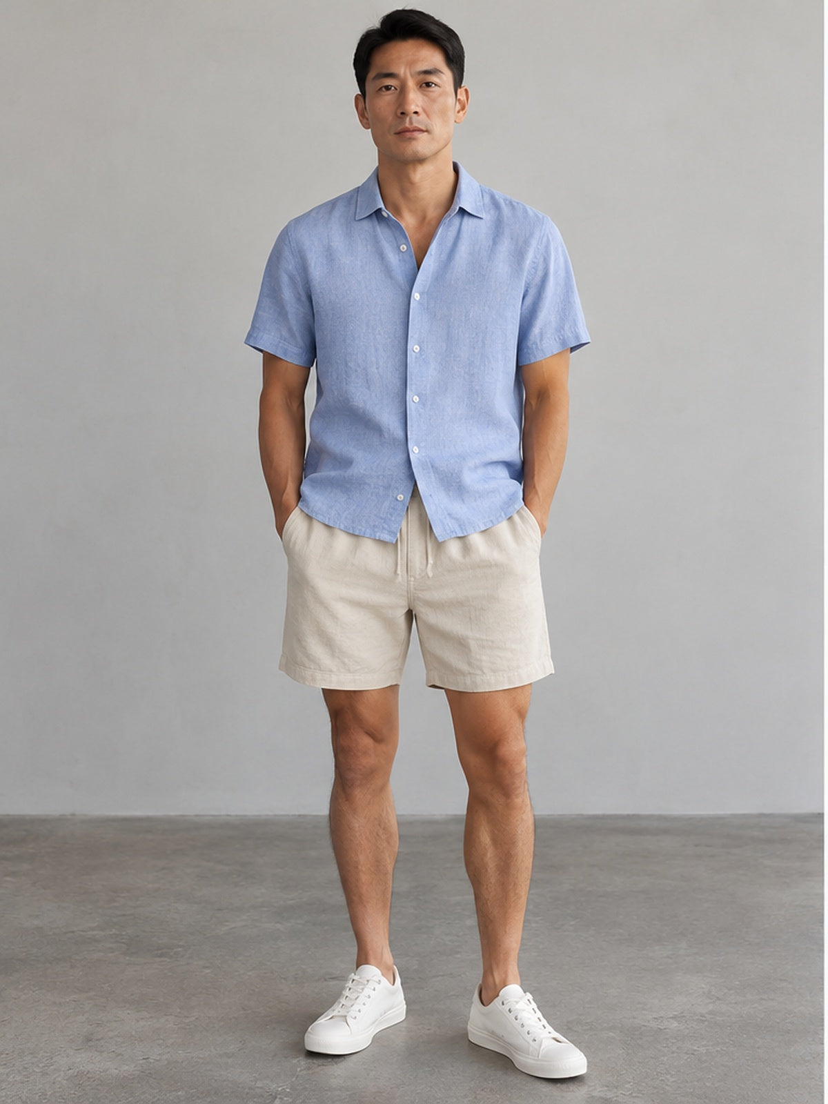 Bermuda Corta Versátil - Beige