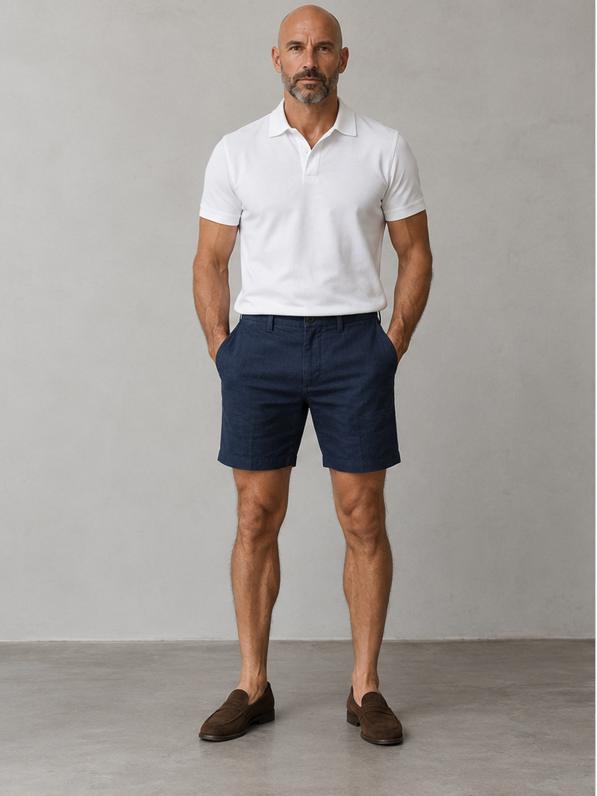 Bermuda Elegante - Azul Marino