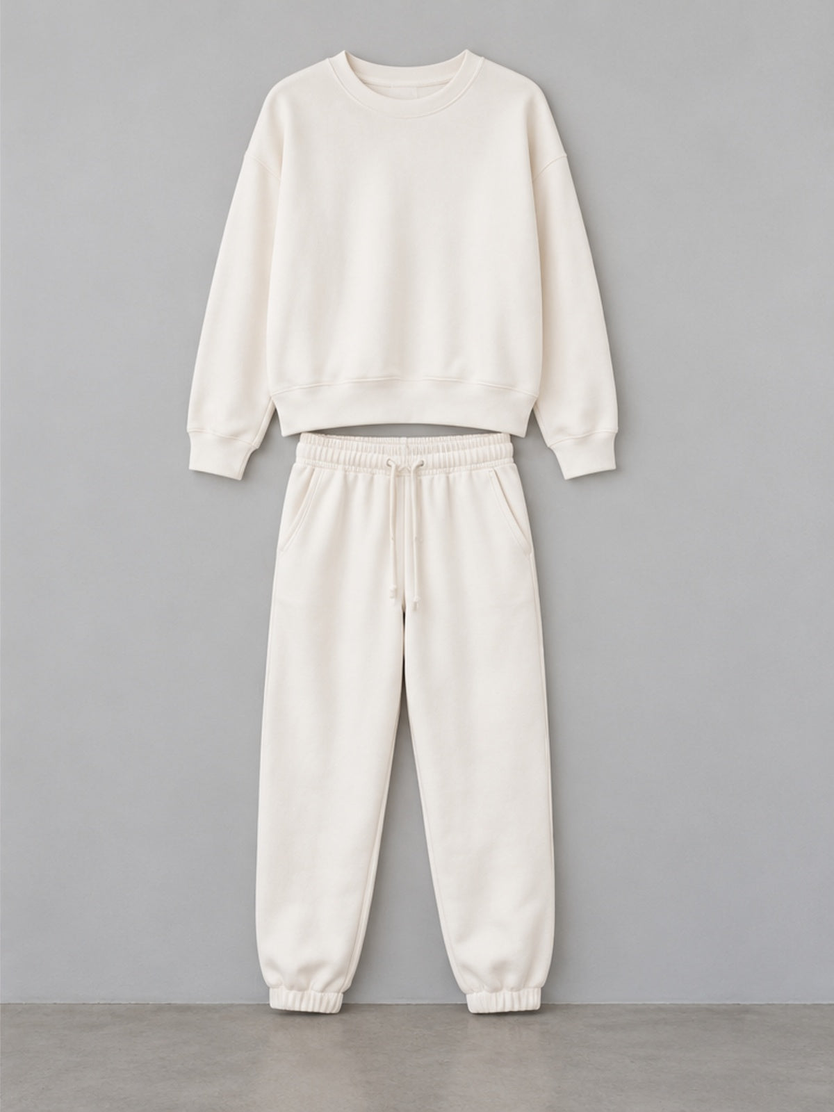 Conjunto Sudadera y Pantalón Jogger - Blanco