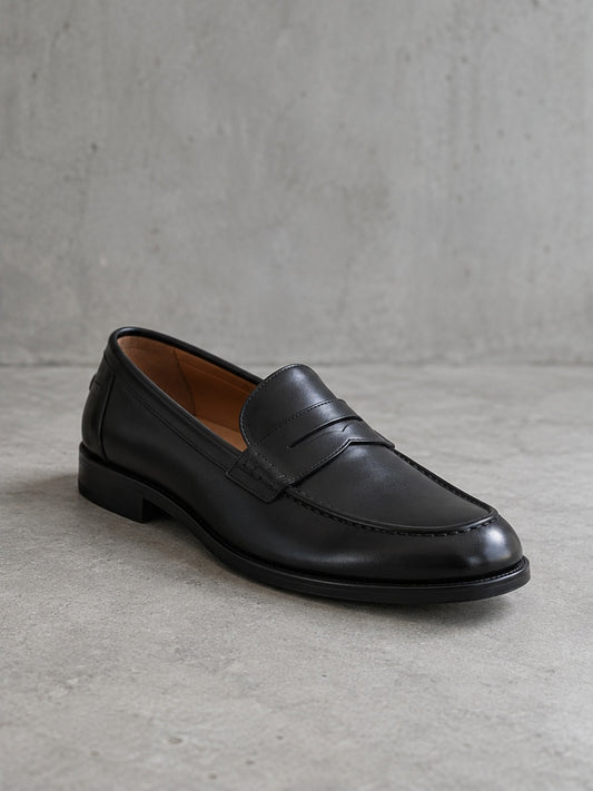 Mocasín Elegante Liso - Negro